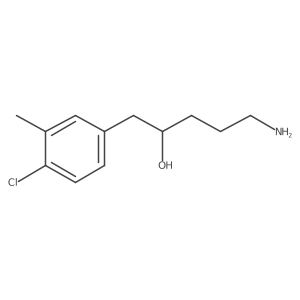 5-Amino-1-(4-chloro-3-methylphenyl)pentan-2-ol结构式