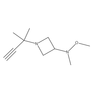 N-methoxy-N-methyl-1-(2-methylbut-3-yn-2-yl)azetidin-3-amine Structure