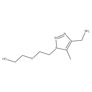 2-{2-[4-(aminomethyl)-5-methyl-1H-1,2,3-triazol-1-yl]ethoxy}ethan-1-ol结构式