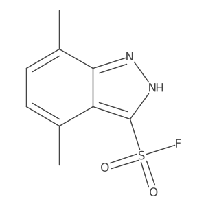 4,7-dimethyl-1H-indazole-3-sulfonyl fluoride Structure