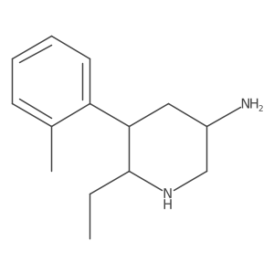 6-Ethyl-5-(2-methylphenyl)piperidin-3-amine Structure