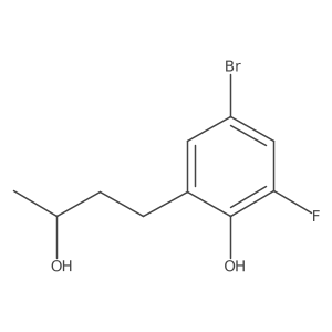 4-bromo-2-fluoro-6-[(3S)-3-hydroxybutyl]phenol结构式
