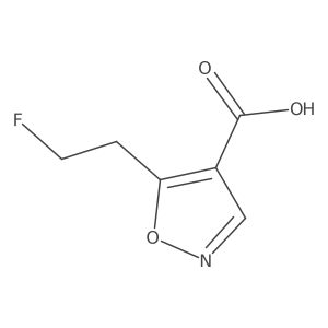 5-(2-Fluoroethyl)-1,2-oxazole-4-carboxylic acid结构式