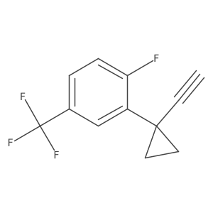 2-(1-Ethynylcyclopropyl)-1-fluoro-4-(trifluoromethyl)benzene Structure