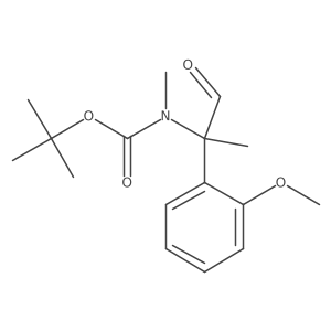 tert-butyl N-[2-(2-methoxyphenyl)-1-oxopropan-2-yl]-N-methylcarbamate Structure