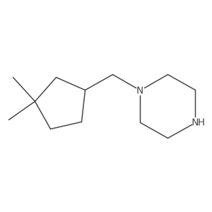 1-[(3,3-Dimethylcyclopentyl)methyl]piperazine Structure