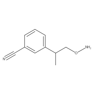 3-[1-(Aminooxy)propan-2-yl]benzonitrile Structure