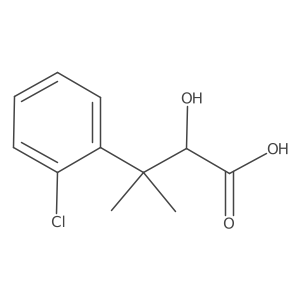 3-(2-Chlorophenyl)-2-hydroxy-3-methylbutanoic acid Structure