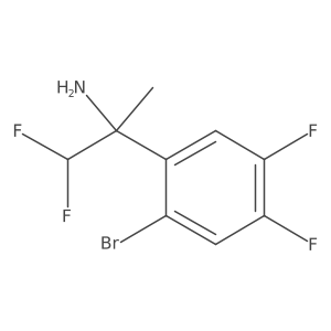 2-(2-Bromo-4,5-difluorophenyl)-1,1-difluoropropan-2-amine结构式