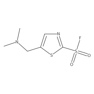 5-[(Dimethylamino)methyl]-1,3-thiazole-2-sulfonyl fluoride结构式