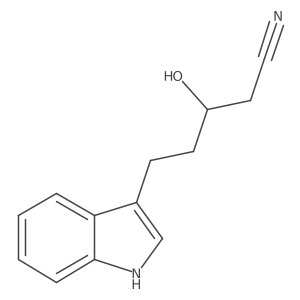 3-hydroxy-5-(1H-indol-3-yl)pentanenitrile Structure