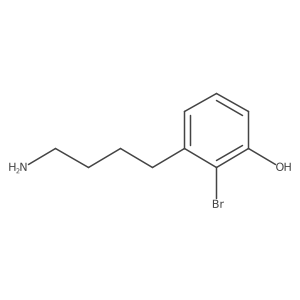 3-(4-Aminobutyl)-2-bromophenol结构式