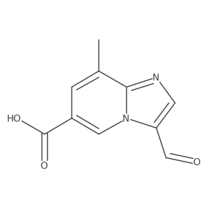 3-Formyl-8-methylimidazo[1,2-a]pyridine-6-carboxylic acid结构式