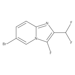 6-Bromo-2-(difluoromethyl)-3-fluoroimidazo[1,2-a]pyridine Structure