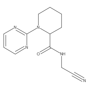 N-(Cyanomethyl)-1-pyrimidin-2-ylpiperidine-2-carboxamide结构式