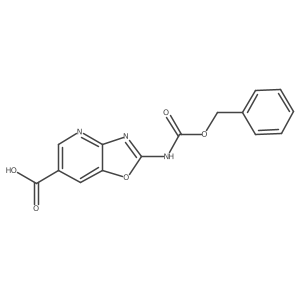 2-(Phenylmethoxycarbonylamino)-[1,3]oxazolo[4,5-b]pyridine-6-carboxylic acid结构式