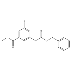 Methyl 3-(((benzyloxy)carbonyl)amino)-5-bromobenzoate结构式