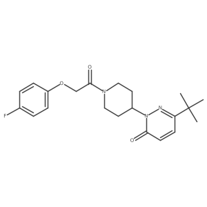 6-Tert-butyl-2-{1-[2-(4-fluorophenoxy)acetyl]piperidin-4-yl}-2,3-dihydropyridazin-3-one Structure