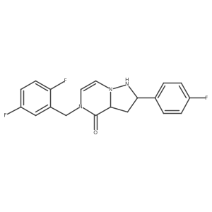 5-[(2,5-Difluorophenyl)methyl]-2-(4-fluorophenyl)-1,2,3,3a-tetrahydropyrazolo[1,5-a]pyrazin-4-one结构式