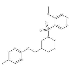 2-{[1-(2-Methoxybenzenesulfonyl)piperidin-3-yl]methoxy}-5-methylpyrimidine结构式