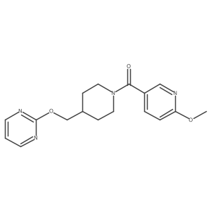 2-{[1-(6-Methoxypyridine-3-carbonyl)piperidin-4-yl]methoxy}pyrimidine Structure