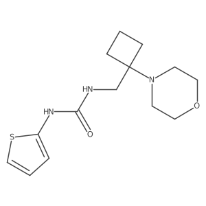 3-{[1-(Morpholin-4-yl)cyclobutyl]methyl}-1-(thiophen-2-yl)urea Structure