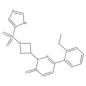 2-[1-(1H-Imidazol-5-ylsulfonyl)azetidin-3-yl]-6-(2-methoxyphenyl)pyridazin-3-one结构式