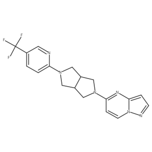2-(5-{Pyrazolo[1,5-a]pyrimidin-5-yl}-octahydropyrrolo[3,4-c]pyrrol-2-yl)-5-(trifluoromethyl)pyridine Structure
