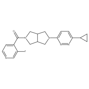 3-Cyclopropyl-6-[5-(3-fluoropyridine-4-carbonyl)-octahydropyrrolo[3,4-c]pyrrol-2-yl]pyridazine Structure