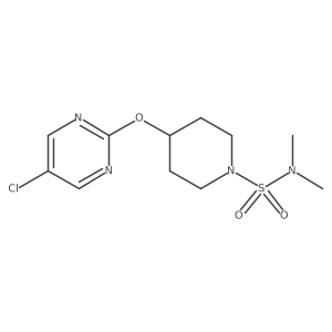 4-[(5-chloropyrimidin-2-yl)oxy]-N,N-dimethylpiperidine-1-sulfonamide Structure