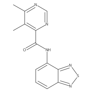 N-(2,1,3-Benzothiadiazol-4-yl)-5,6-dimethylpyrimidine-4-carboxamide Structure