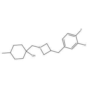 1-[[3-[(3,4-Difluorophenyl)methyl]azetidin-1-yl]methyl]-4-methylcyclohexan-1-ol Structure