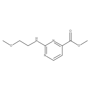 Methyl 2-[(2-methoxyethyl)amino]pyrimidine-4-carboxylate Structure