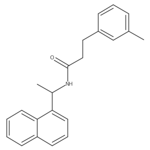 (R)-N-(1-(naphthalen-1-yl)ethyl)-3-(m-tolyl)propanamide Structure