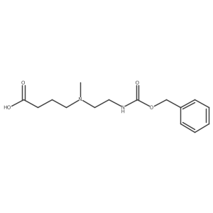 4-[(2-{[(Benzyloxy)carbonyl]amino}ethyl)(methyl)amino]butanoic acid结构式