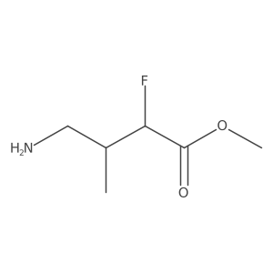 Methyl 4-amino-2-fluoro-3-methylbutanoate结构式