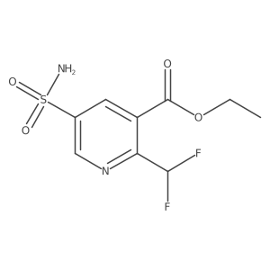 Ethyl 2-(difluoromethyl)-5-sulfamoylpyridine-3-carboxylate Structure