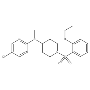 5-chloro-N-[1-(2-ethoxybenzenesulfonyl)piperidin-4-yl]-N-methylpyrimidin-2-amine结构式