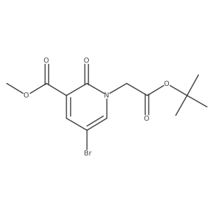 Methyl 5-bromo-1-[2-(tert-butoxy)-2-oxoethyl]-2-oxo-1,2-dihydropyridine-3-carboxylate Structure