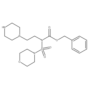benzyl N-(morpholine-4-sulfonyl)-N-[2-(piperazin-1-yl)ethyl]carbamate Structure