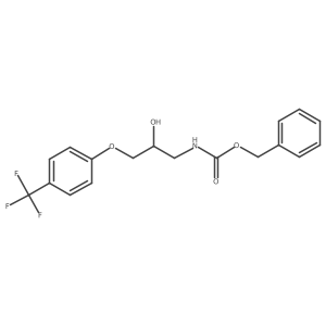 benzyl N-{2-hydroxy-3-[4-(trifluoromethyl)phenoxy]propyl}carbamate Structure