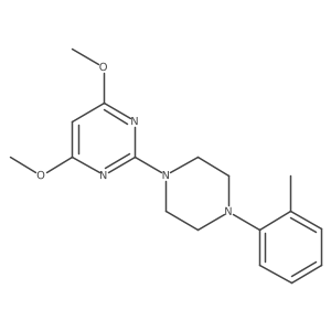 4,6-Dimethoxy-2-[4-(2-methylphenyl)piperazin-1-yl]pyrimidine Structure