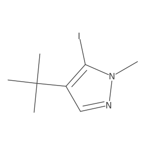 4-(tert-Butyl)-5-iodo-1-methyl-1H-pyrazole Structure