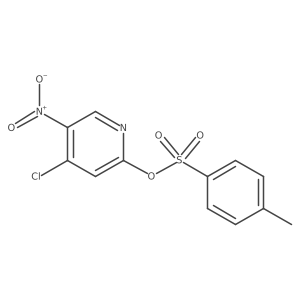 4-Chloro-5-nitropyridin-2-yl 4-methylbenzene-1-sulfonate结构式