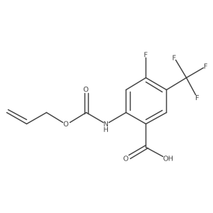 4-Fluoro-2-{[(prop-2-en-1-yloxy)carbonyl]amino}-5-(trifluoromethyl)benzoic acid Structure