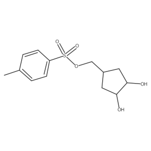 (3,4-Dihydroxycyclopentyl)methyl 4-methylbenzene-1-sulfonate结构式