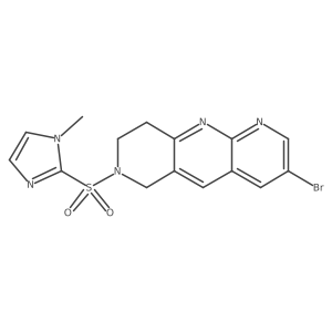 2-({3-bromo-6H,7H,8H,9H-pyrido[2,3-b]1,6-naphthyridin-7-yl}sulfonyl)-1-methyl-1H-imidazole Structure