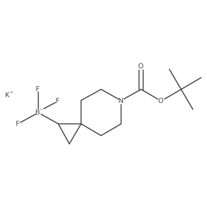 Potassium {6-[(tert-butoxy)carbonyl]-6-azaspiro[2.5]octan-1-yl}trifluoroboranuide Structure