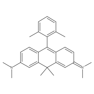 N-(7-(Dimethylamino)-10-(2,6-dimethylphenyl)-9,9-dimethylanthracen-2(9H)-ylidene)-N-methylmethanaminium Structure