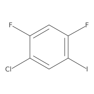 Benzene, 1-chloro-2,4-difluoro-5-iodo- Structure
